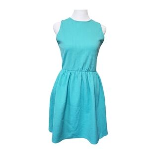 Everly Dress Turquoise Open Back Size M